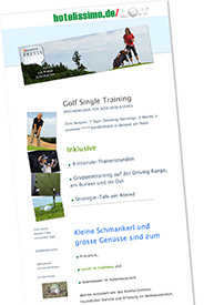 e Mail Adresse für Golf Packages